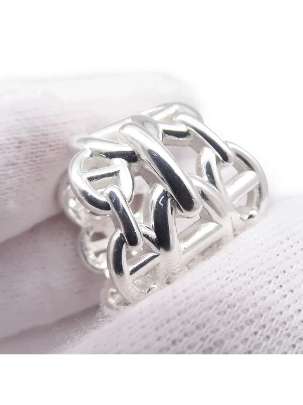Hermes Ring Chaine D'ancre Enchainee GM
